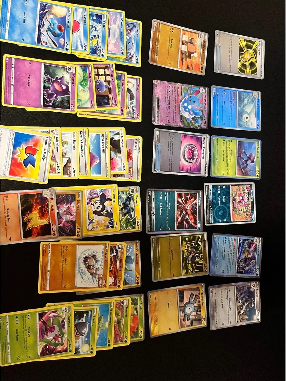 Epic Pokemon Card Lot - Rare & Common Trainer, Energy, and Pokemon Cards!